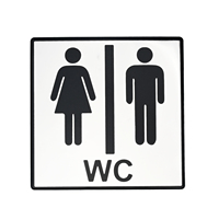 Papan Nama Toilet Aluminium Logam, Tanda Jangan Sampah, Tanda Nomor Rumah, Papan Nama Pintu, Custom OEM MOQ Rendah Pabrik