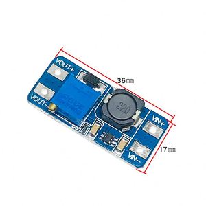 Módulo de Potencia Ajustable MT3608 2A DC-DC, Placa Elevadora de Voltaje con Entrada de Voltaje Amplio de 2-24V a 5-9-12-28V - Product Image 3
