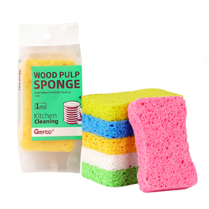<span class=keywords><strong>Esponja</strong></span> de Cocina en Forma de 8, para Fregar Autos, Antiarañazos, de Microfibra, Natural, Multiusos, de Pulpa de Madera y Celulosa - Product Image 2