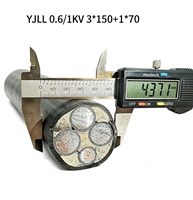 Kabel Daya ZA YJLV 0.6/1KV 3*150+1*70 Aluminium Berisolasi XLPE Berlapis PVC