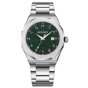 Reloj de Cuarzo de Acero Inoxidable Sólido para Hombre, Caja Octogonal, Reloj de Pulsera de Negocios, Esfera Árabe, Personaliza con tu Logotipo - Product Image 3