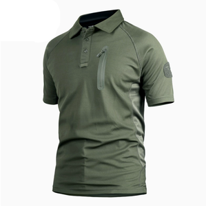 Camiseta Polo Táctica Verde Oliva DF131 de Manga Corta - Product Image 1