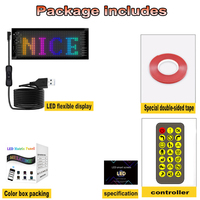 Panneau LED publicitaire lumineux défilant [2024 Advanced Smart App] Panneau de voiture LED programmable contrôlé par Bluetooth Salle de fête de voiture bricolage