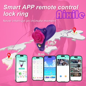 Vibrador de bragas con forma de rosa, vibrador de punto G para montar, estimulador de clítoris, consolador vibrador con correa y control por APP, juguetes sexuales para mujeres y parejas - Product Image 5