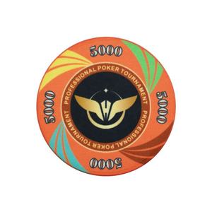 Ficha de Póker de Cerámica Premium Personalizada de Alta Calidad, 14g, Superficie Lisa, Moneda Conmemorativa para Árbitro - Product Image 1