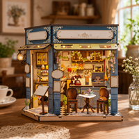 Kit de maison miniature OCHOICE OEM DIY, puzzle en bois 3D avec lumière LED pour la décoration de la maison, cadeau, vente en gros