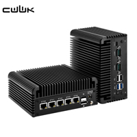 Mini Computadora CWWK J6413, Micro Dispositivo OPNsense de 4 Núcleos, LAN de 2.5 GbE, SATA3.0, SSD, DDR4, AES-NI, Router con 3 Pantallas, Mini PC Sin Ventilador