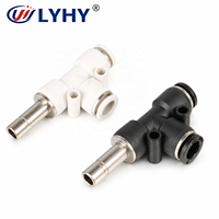 LYHY Connecteur en T à déconnexion rapide et facile à assembler pour raccords de tubes pneumatiques automobiles et véhicules à énergie nouvelle