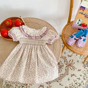 Vestidos de Verano para Bebés Niñas, Manga Corta, Estampado Floral, Ropa de <span class=keywords><strong>Moda</strong></span> para Bebés - Product Image 6