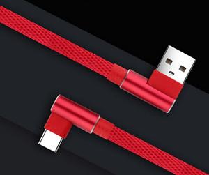 de aleación de aluminio Durable en forma de L 90 grados de ángulo recto de Usb <span class=keywords><strong>2</strong></span>,0 de carga <span class=keywords><strong>Cable</strong></span> de tipo C - Product Image 6