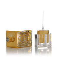 Bouteilles en verre vides de 30 ml les plus vendues avec bouchon à vis et impression UV pour parfum Atar, présentant un emballage design avec vaporisateur d'eau