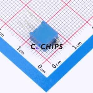 Résistance/potentiomètre réglable 3266W-203, composant traversant (THT)-3P, 6,8x4,7 mm, résistance 20 kOhm, 10 %, 500 mW, 250 ppm/ ℃ - Product Image 2