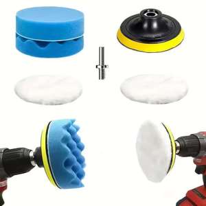 Kit de polissage de voiture, ensemble d'éponges de réparation et de restauration de phares de 3 pouces (75 mm) avec disques en alumine pour le detailing automobile - Product Image 2