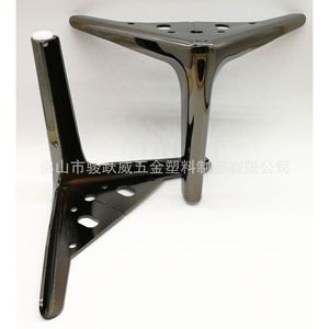 Pata de Mueble de Estilo Europeo de Tres Puntas, Metal Plateado en Color Gris Metálico, Soporte Resistente para Sofá, Gabinete, Mesa de Centro - Product Image 4