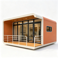 Conteneur de luxe pliable de 20 pieds, préfabriqué et modulaire, pour café-bar, boutique ou cabine Apple, fabriqué en Chine