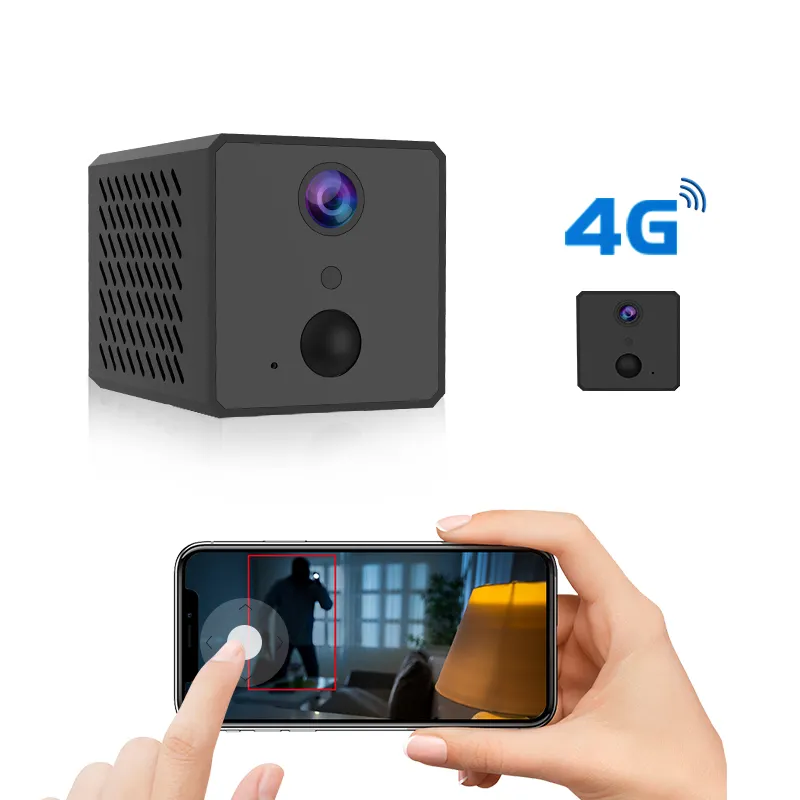Smart Small 4G SIM Card 2MP PIR 2600mAh batteria fotocamera HD 1080P Mini telecamera CCTV magnetica in vendita