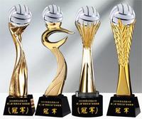 Hyper Crafts Trophée de volley-ball en cristal personnalisé pour les prix et la reconnaissance dans les trophées Médailles Plaques Genre