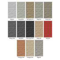 Panneau en pierre PU 1200x600x50mm gris foncé, revêtement mural en pierre artificielle, feuille de placage de roche artificielle pour mur intérieur et extérieur