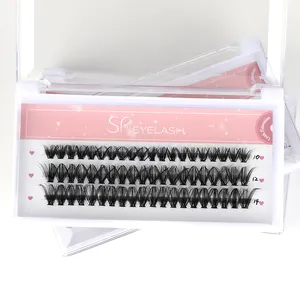 SP EYELASH 30D 40D 50D 60D 80D 100D C D Curl Lash Cluster Wholesale Diy Lash Extensions Segment Cluster Lashes