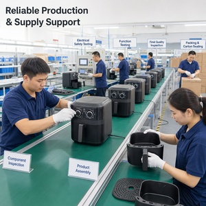 空气炸锅 4L 4 升 1400W 220V Cb Ce Emc 电动定制空气炸锅工厂烹饪 OEM 多功能家庭制造商 KA40005 - Product Image 6