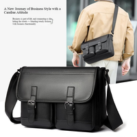 Nouveau Sac Bandoulière Homme Moderne Grande Capacité Tendance Simple Personnalisé pour Voyage et Affaires – Sacoche de Facteur Souple