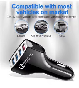 อะแดปเตอร์ชาร์จเร็วแบบ<span class=keywords><strong>4</strong></span>อิน1ที่ชาร์จในรถยนต์แบบ USB <span class=keywords><strong>4</strong></span>ช่องอะแดปเตอร์สมาร์ทโฟนขนาดเล็ก - Product Image 6