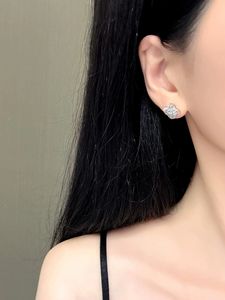 Xinfly 18K White Gold 4 <b>Leaf</b> Clover Earrings Real Diamonds Timeless Design Formal Events Daily Wear Elegant for Women Hot Sale - Product Image 5