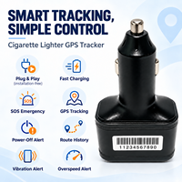 Chargeur de voiture 4G avec GPS Tracker, port universel international, alerte SOS en un clic, prise en charge de l'intégration API, OEM et ODM disponibles
