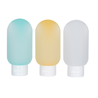 Échantillon gratuit 100 ml 10 oz Emballage personnalisé pour soins de la peau Bouteille en plastique PP et PE à presser pour shampooing, gel douche, lotion avec impression de logo