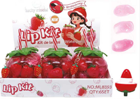 Kit Lèvres Fraise avec Baume et Gloss – Emballage Adorable – Qualité Supérieure – Fournisseur Direct Usine