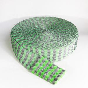 Jacquard <span class=keywords><strong>Manga</strong></span> Tejida Oro/Plata ปลอกหุ้มฟองน้ำผ้าดิบ - Product Image 4