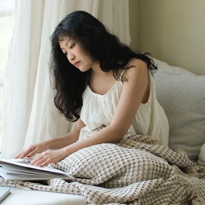 Morbido <span class=keywords><strong>letto</strong></span> in cotone viscosa di bambù stile Waffle getta coperta per camera da <span class=keywords><strong>letto</strong></span> e <span class=keywords><strong>divano</strong></span> - Product Image 2