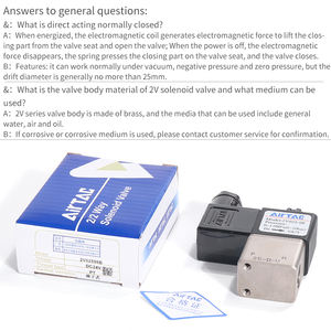 AIRTAC — électrovanne intégrée 2v0210/08ac 220v/dc 24v, électrovanne de fluide intégrée 2V025, nouveau - Product Image 5