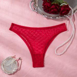 Nueva Lencería Roja para el Día de San Valentín para Mujer, con Diseño de Corazones, Transparente, con Efecto Push-Up, Ajustada a la Cintura, con Espalda Hermosa - Product Image 4