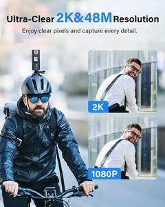 BOBLOV Mini A23Pro 2K Caméra de <span class=keywords><strong>corps</strong></span> de vision nocturne Objectif rotatif à 180 ° Petite caméra portée avec support de voiture pour <span class=keywords><strong>garde</strong></span> de sécurité à vélo - Product Image 3