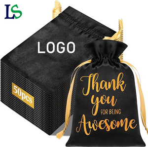 Bolsa de Satén Personalizada con Logotipo y Tamaño, para Ropa Interior, Lencería, Regalos, Bolsa de Satén Suave con Cordón para Viajes - Product Image 1