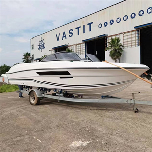 Bateau de croisière sportif à pont ouvert en fibre de verre de haute qualité de 24 pieds pour la vente en gros - Product Image 1