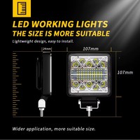 Nueva Luz de Trabajo DXZ de 4 Pulgadas y 34 LED con Certificación CE ROHS de 102W 12-24V para Camiones, Autobuses, Barcos y Automóviles, para Reequipamiento/Actualización con 1 Año de Garantía