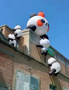 Offre Spéciale – Livraison Rapide – Figurine Géante Gonflable Panda à Tête en Bas et Ventre Rond pour Attraction de Marché Nocturne - Product Image 3
