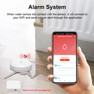 New Released Tuya <b>Smart</b> Water Leak Sensor Detector CR2032 Double-sided Flood Detection Work With Gateway WL-898FZ WL-898FZ Lithi - Product Image 3