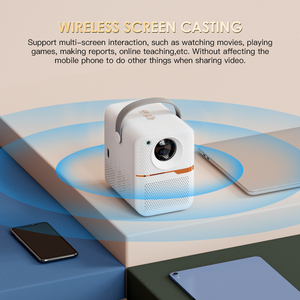โปรเจคเตอร์แอนดรอยด์4K แบบกำหนดเอง250แอนซิ100 "ปิดโปรเจ็คเตอร์ ALLWINNER H713โปรเจคเตอร์โฮมเธียเตอร์สำหรับการสั่งซื้อจำนวนมาก - Product Image 4