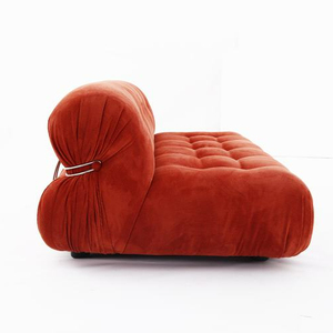 Sofá moderno <span class=keywords><strong>Soriana</strong></span> de tela de pana para sala de estar, mueble moderno de 2 asientos, midcentury - Product Image 1