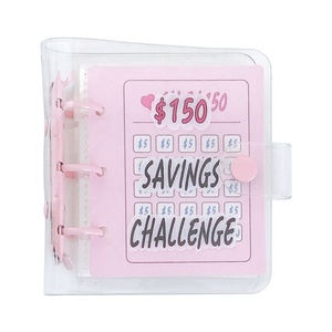 Otros juguetes educativos: Diario de seguimiento personalizado, mini carpeta de presupuesto, libro de desafío de ahorro de dinero en efectivo de 100 días y 52 semanas con sobres - Product Image 1