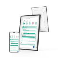Calendrier numérique intelligent familial tactile de bureau 2025, 15,6 pouces, Android 14, animation, résolution 1920x1080, 4+64 Go
