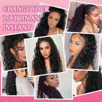 Queue de cheval bouclée en fibre synthétique Kanekalon Futura, extension de cheveux ondulés avec cordon de serrage pour femmes, vente en gros