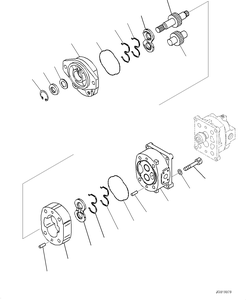 Bomba de dirección hidráulica 705-52-21250 705-52-21160 para Komatsu GD555 <span class=keywords><strong>GD655</strong></span>, niveladora de 12--52- - Product Image 3