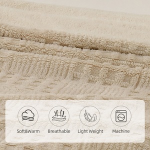 Poland Stock KINGWOOD Luxury Sherpa <b>Throw</b> Blanket <b>for</b> Sofa <b>Bed</b> Super Soft Plush Warm Blanket EU Dropshipping - Product Image 4