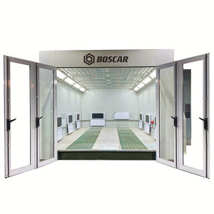 BOSCAR 가열 자동차 스프레이 부스 빠른 건조 및 경화 럭셔리 8m * 4.2 * m * 3.4m 전기 난방 자동차 파인트 룸 - Product Image 3