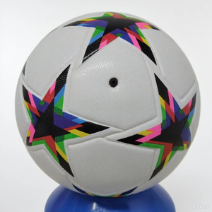 Ballon de football de formation de taille officielle 4, ligue professionnelle, cuir PU importé, durable, léger, cadeau pour joueur, logo - Product Image 4