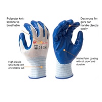Guantes de Protección Recubiertos de Nitrilo Resistentes al Desgaste, Guantes de Seguridad de Trabajo Antideslizantes Personalizados SNELL para Obras de Construcción y Jardinería